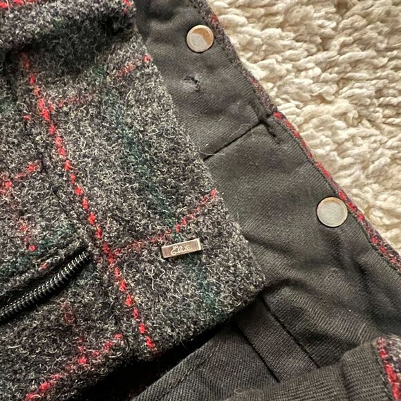 Woolrich Vintage 90s Wool Hunting Pants Trousers Red Plaid Mens 32 - Picture 9 of 12